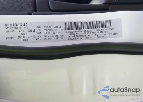 2015 Jeep Grand Cherokee Laredo z USA, uszkodzony, nr VIN 1C4RJFAG2FC211906